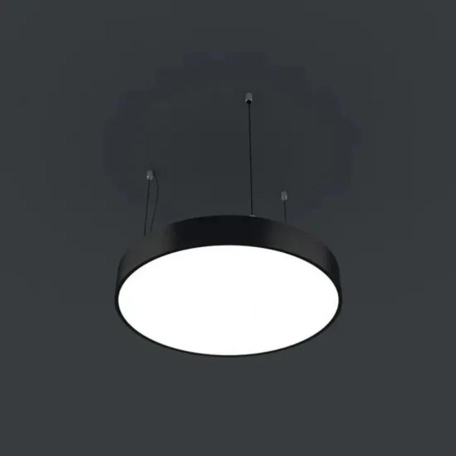 90W 80CM Davul Armatür Siyah Kasa