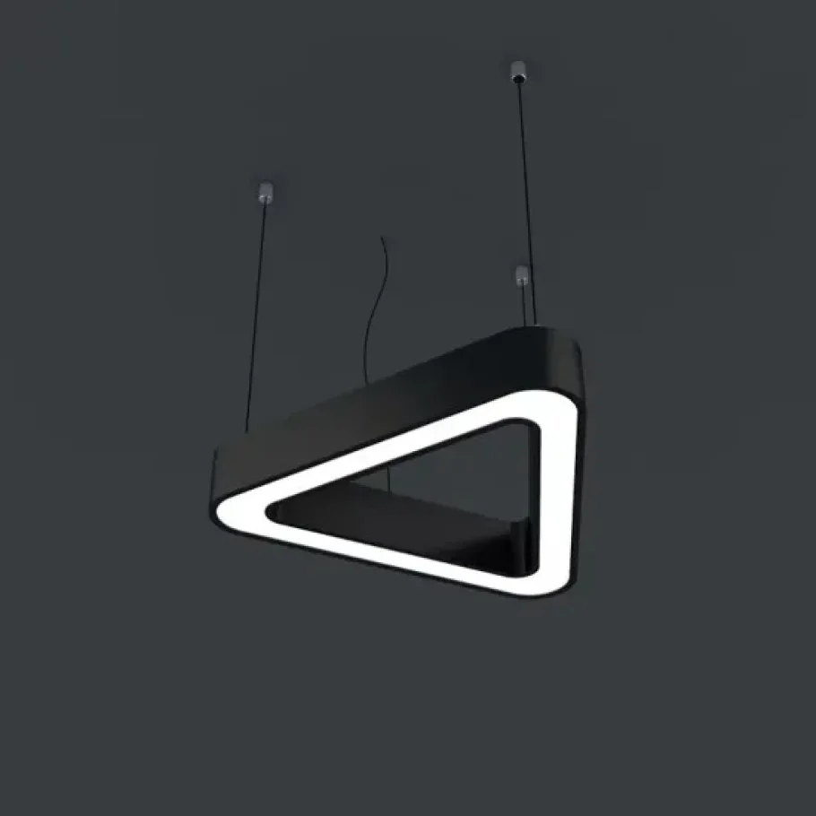 90W 90cm Üçgen Linear Armatür Gri Kasa